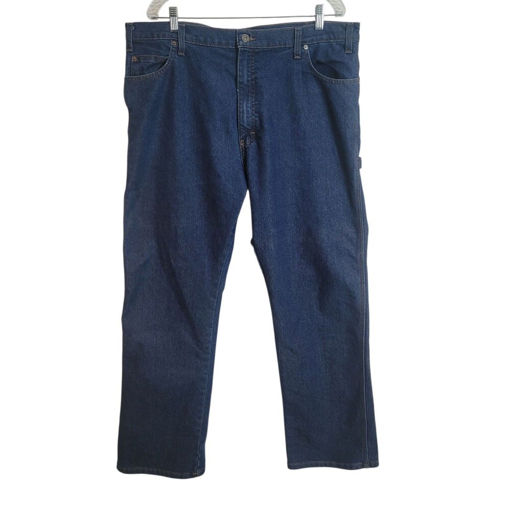 Dickies Flex Relaxed Straight Carpenter Jeans Men's 40 X 30 Blue Denim Workwear